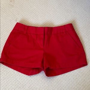 Brand new J. Crew red. Chino shorts size 4